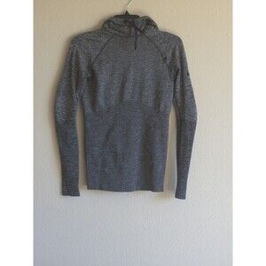 Nike Women’s Dri-FIT Seamless Hoodie 548770-032 Gray/Black Training S”